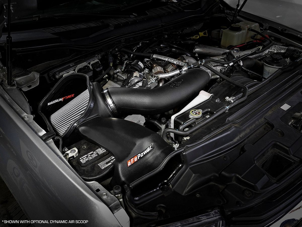 Система холодного впуска Magnum FORCE Stage-2, с фильтром Pro DRY S для Ford Diesel Trucks 2017–2019 V8-6.7L (td), AFE Power — фото 3