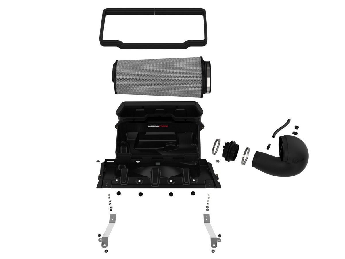 Система холодного впуска Magnum FORCE Stage-2, с фильтром Pro DRY S для RAM 1500 TRX 2021–2024 V8-6.2L (sc), AFE Power — фото 2