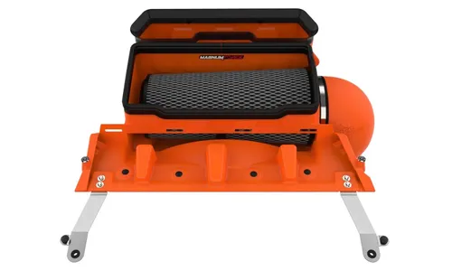 Система холодного впуска Magnum FORCE Stage-2 Orange Edition, с фильтром Black Pro 5R для RAM 1500 TRX 2021–2024 V8-6.2L (sc), AFE Power — фото 4