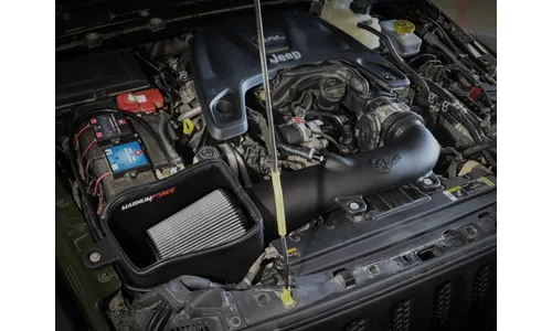 Система холодного впуска Magnum FORCE Stage-2, с фильтром Pro DRY S для Jeep Wrangler (JL) 2018–2026 V6-3.6L, AFE Power — фото 3