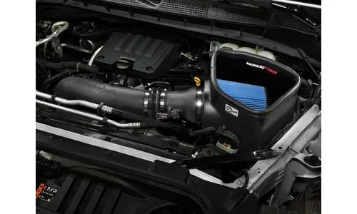 Система холодного впуска Magnum FORCE Stage-2, с фильтром Pro 5R для Chevrolet/GMC Silverado/Sierra 1500 2019–2026 L4-2.7L (t), AFE Power — фото 3