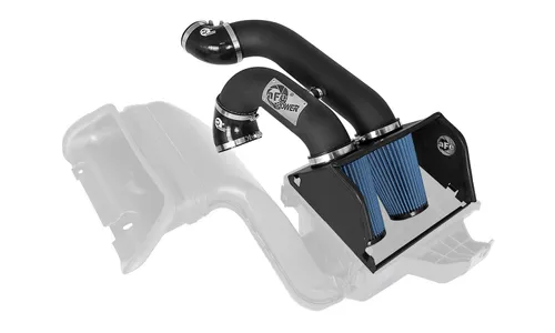 Система холодного впуска Rapid Induction Dual 3 IN, с фильтром Pro 5R, два патрубка 76,2 мм (3 дюйма) для Ford F-150 2015–2026 V6-2.7L (tt)/ 2015–2016 V6-3.5L (tt), AFE Power — фото 1