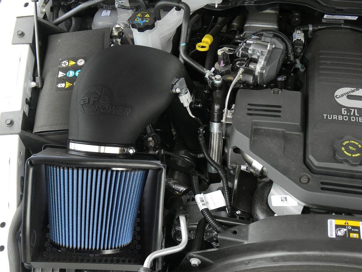 Система холодного впуска Rapid Induction, с фильтром Pro 5R для RAM Diesel Trucks 2013–2018 L6-6.7L (td), AFE Power — фото 3