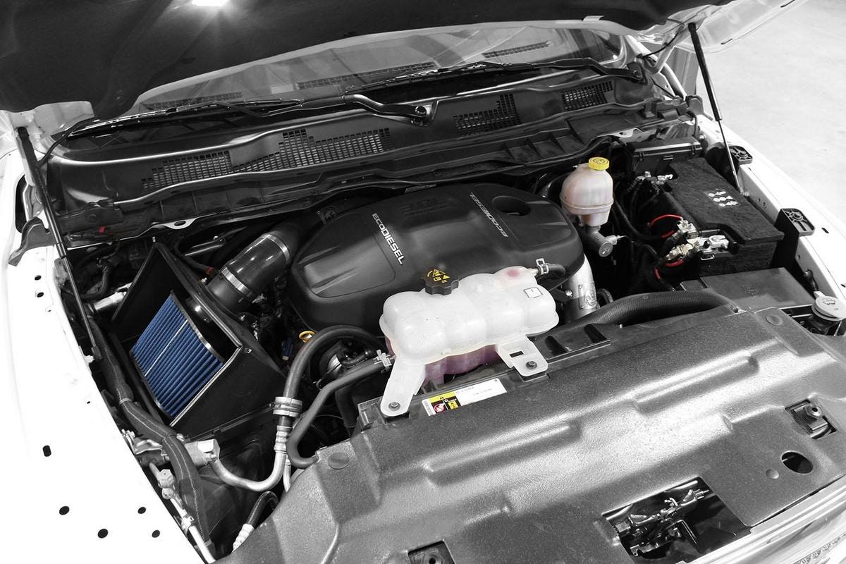 Система холодного впуска Rapid Induction, с фильтром Pro 5R для RAM 1500 EcoDiesel 2014–2018 / 1500 Classic 2019 V6-3.0L (td), AFE Power — фото 6