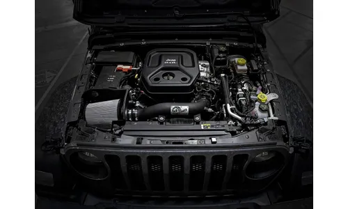 Система холодного впуска Magnum FORCE Stage-2 XP, с фильтром Pro DRY S для Jeep Wrangler (JL) 2018–2023 L4-2.0L (t), AFE Power — фото 3