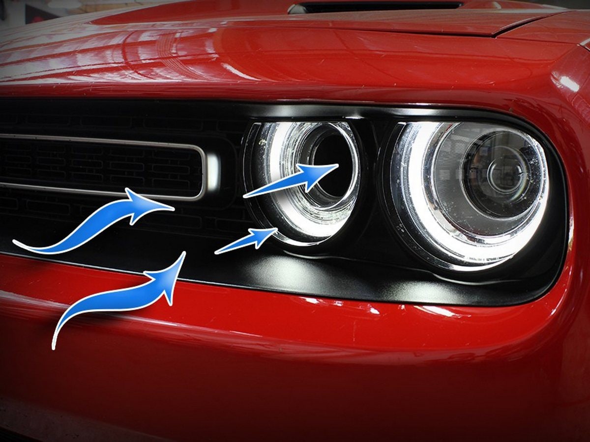 Воздухозаборник D.A.S. для Dodge Challenger 2015–2023 V6-3.6L/V8-5.7L/6.4L/6.2L (sc) HEMI, AFE Power — фото 2