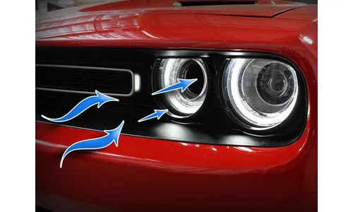 Воздухозаборник D.A.S. для Dodge Challenger 2015–2023 V6-3.6L/V8-5.7L/6.4L/6.2L (sc) HEMI, AFE Power — фото 2