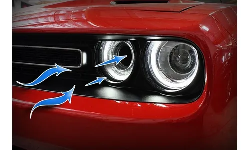 Воздухозаборник D.A.S. для Dodge Challenger 2015–2023 V6-3.6L/V8-5.7L/6.4L/6.2L (sc) HEMI, AFE Power — фото 2