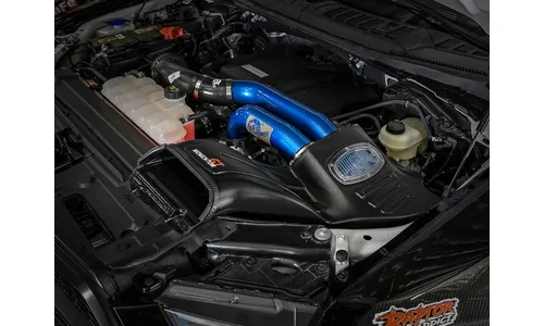 Система холодного впуска Momentum XP 'Alpha Raptor', с фильтром Pro 5R, синяя для Ford F-150 Raptor 2017–2020 V6-3.5L(tt), AFE Power — фото 3