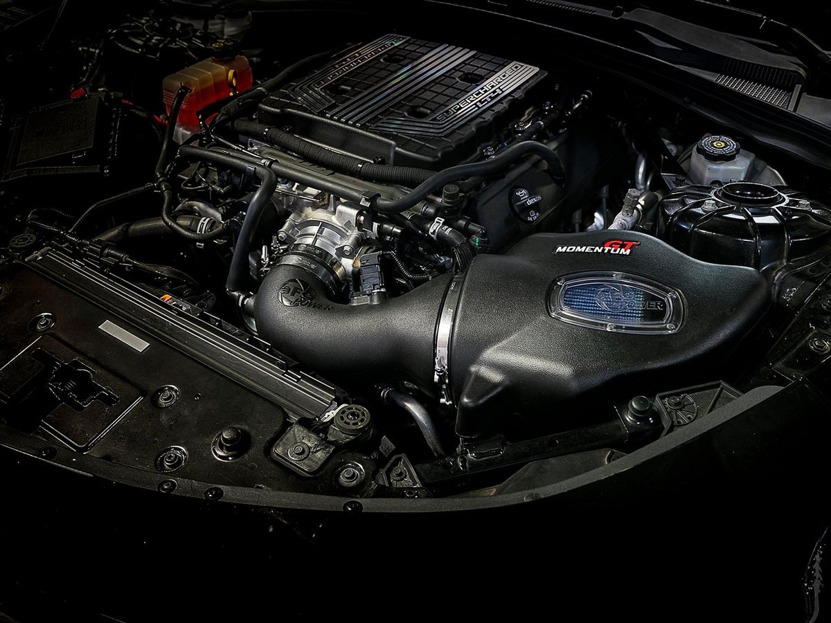 Система холодного впуска Momentum GT, с фильтром Pro 5R для Chevrolet Camaro ZL1 2017–2024 V8-6.2L (sc), AFE Power — фото 3