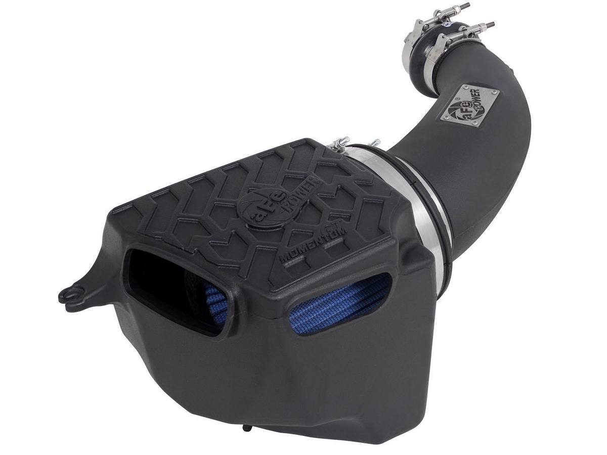 Система холодного впуска Momentum GT, с фильтром Pro 5R для Jeep Wrangler (JK) 2007–2011 V6-3.8L w/ Mechanical Fan, AFE Power — фото 1