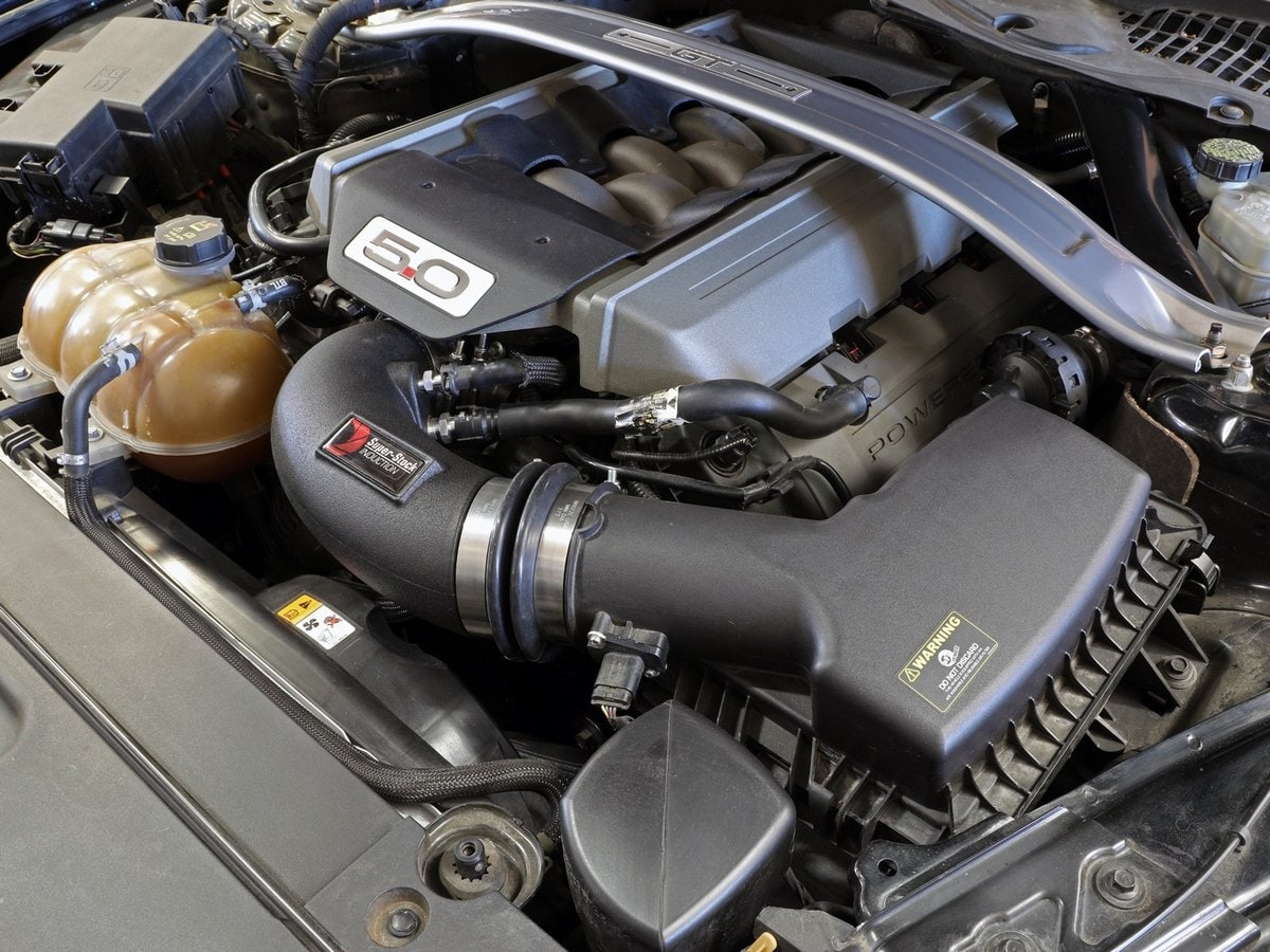 Система впуска Super Stock, с фильтром Pro DRY S для Ford Mustang GT 2015–2017 V8-5.0L, AFE Power — фото 3