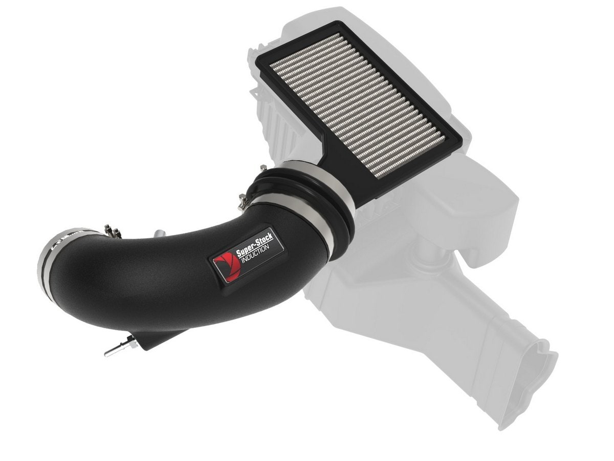 Система впуска Super Stock, с фильтром Pro DRY S для Ford Mustang GT 2018–2023 V8-5.0L, AFE Power — фото 1