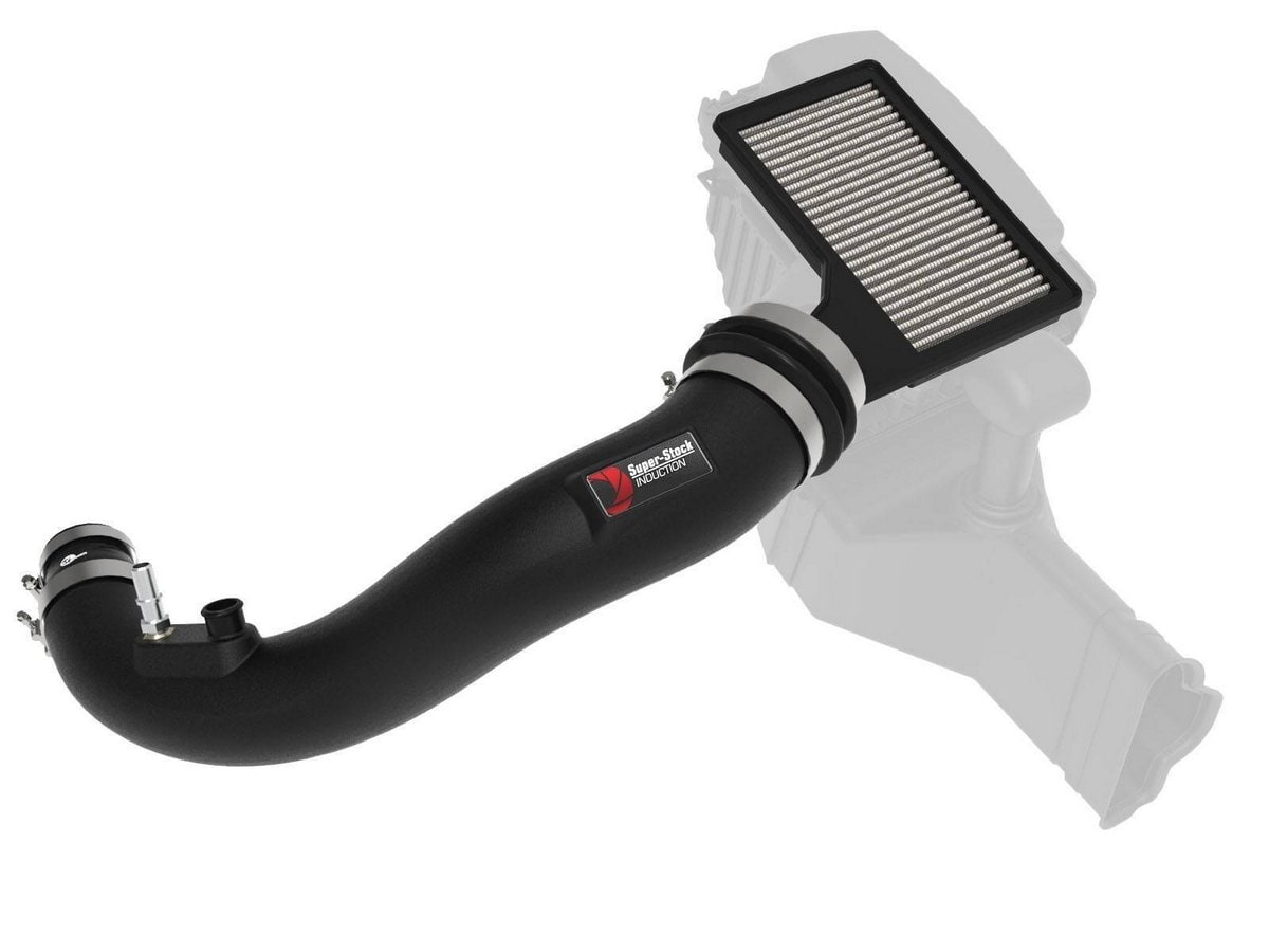 Система впуска Super Stock, с фильтром Pro DRY S для Ford Mustang 2015–2023 L4-2.3L (t), AFE Power — фото 1
