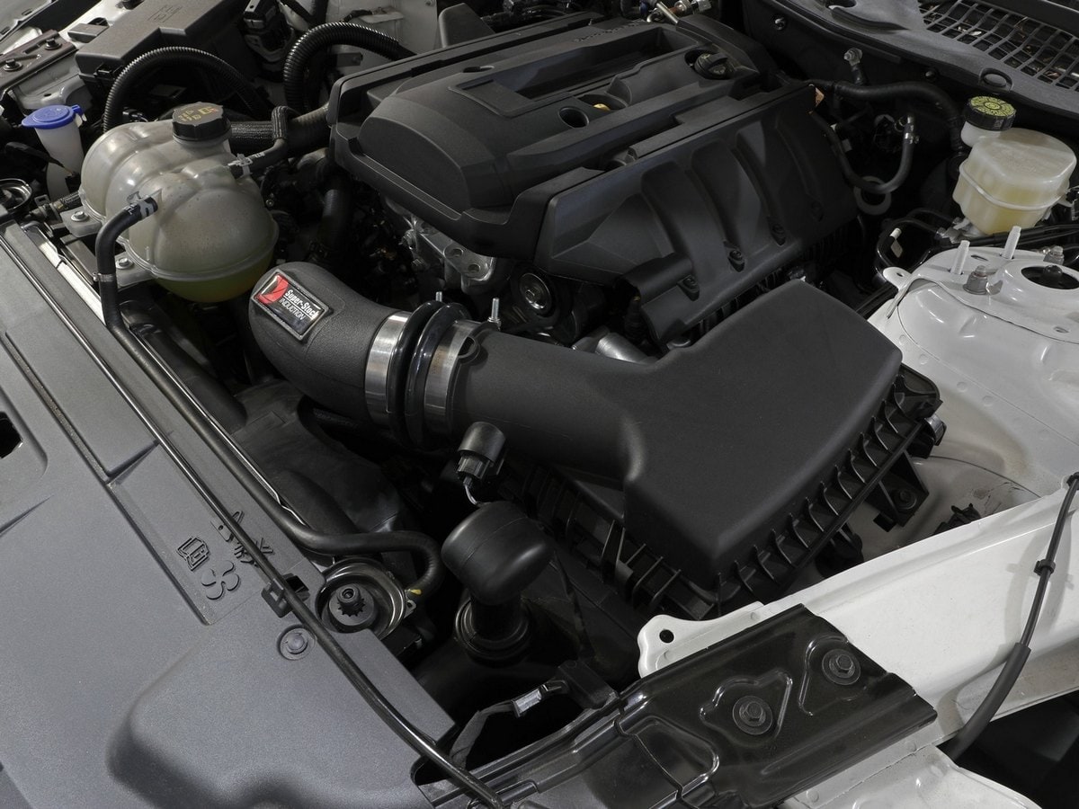 Система впуска Super Stock, с фильтром Pro 5R для Ford Mustang 2015–2023 L4-2.3L (t), AFE Power — фото 3