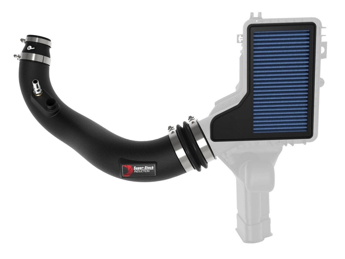 Система впуска Super Stock, с фильтром Pro 5R для Ford Mustang 2015–2023 L4-2.3L (t), AFE Power — фото 6