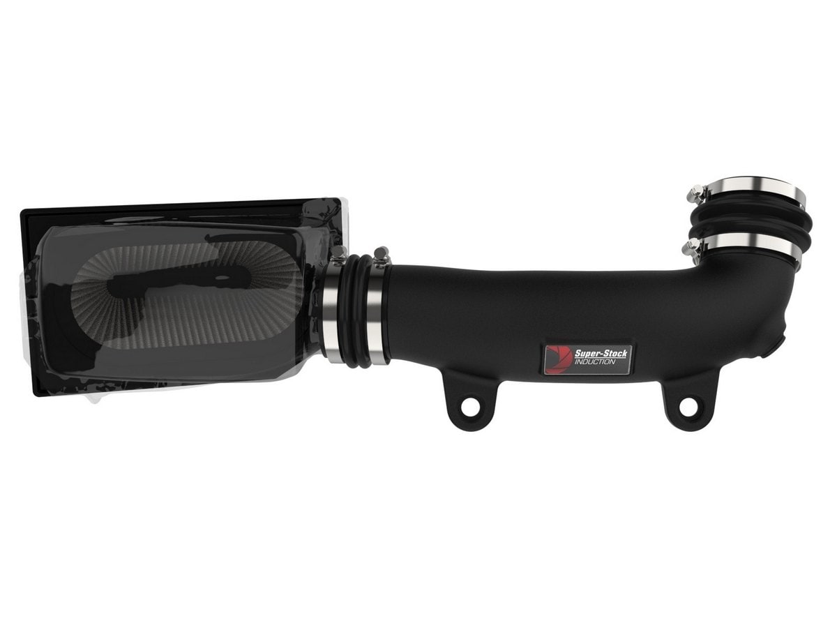 Система впуска Super Stock, с фильтром Pro DRY S для Jeep Wrangler (JL) 2018–2023 L4-2.0L (t), AFE Power — фото 6