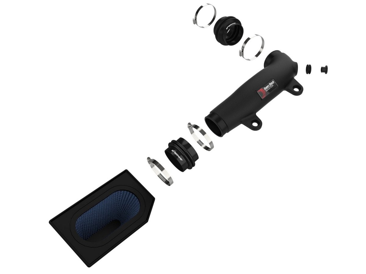 Система впуска Super Stock, с фильтром Pro 5R для Jeep Wrangler (JL) 2018–2023 L4-2.0L (t), AFE Power — фото 2