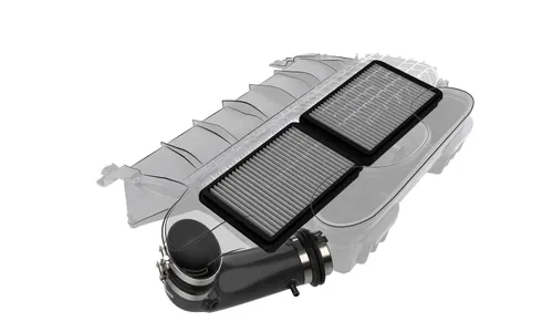 Система впуска Super Stock из углепластика, с фильтрами Pro DRY S для RAM 1500 TRX 2021–2024 V8-6.2L (sc), AFE Power — фото 4