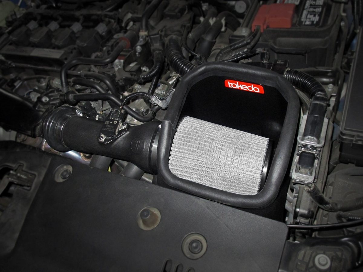 Система холодного впуска Takeda Stage-2, с фильтром Pro DRY S для Honda Civic 2016–2021 L4-1.5L (t), AFE Power — фото 3