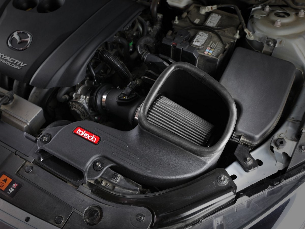 Система холодного впуска Takeda Stage-2, с фильтром Pro DRY S для Mazda 3 2014–2018 L4-2.0L, AFE Power — фото 6