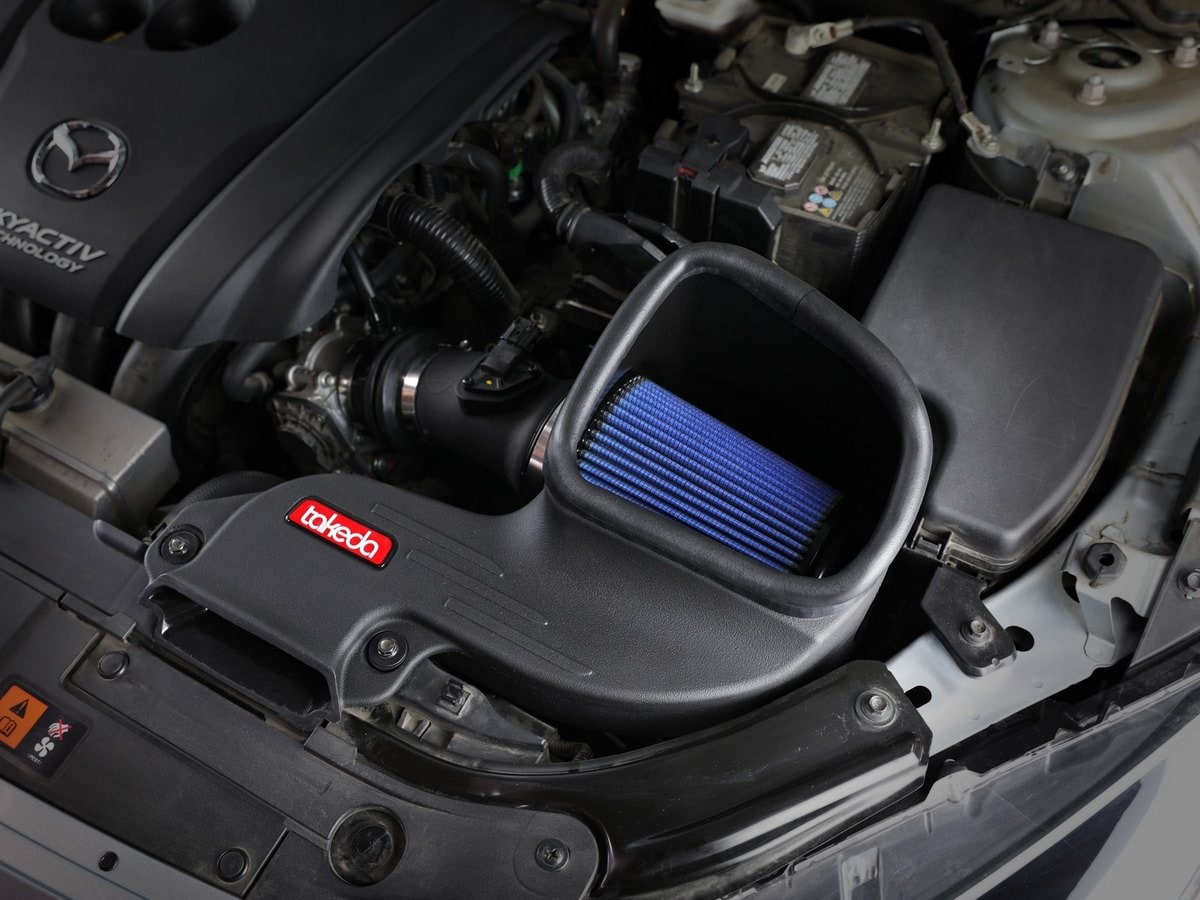 Система холодного впуска Takeda Stage-2, с фильтром Pro 5R для Mazda 3 2014–2018 L4-2.0L, AFE Power — фото 6