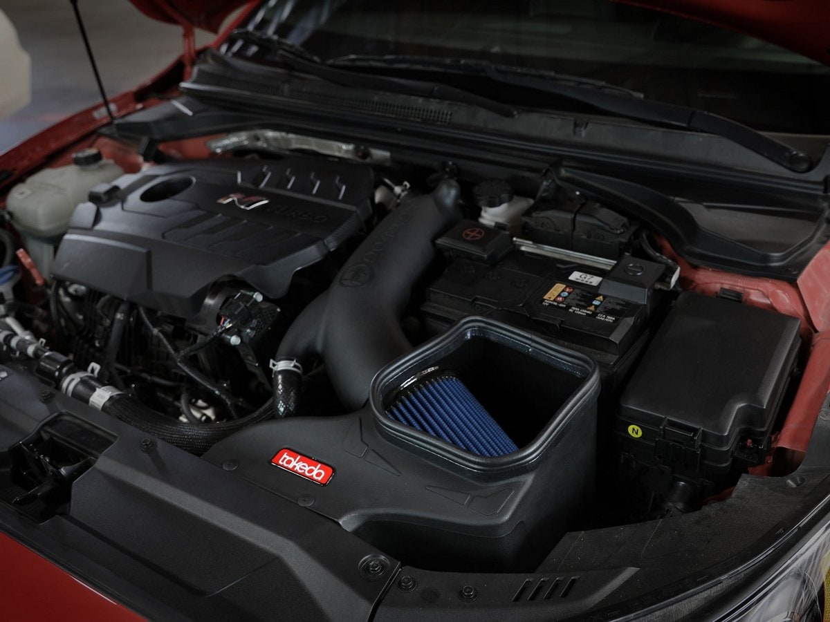 Система холодного впуска Takeda Stage-2, с фильтром Pro 5R для Hyundai Veloster N 2019–2022 L4-2.0L (t), AFE Power — фото 3