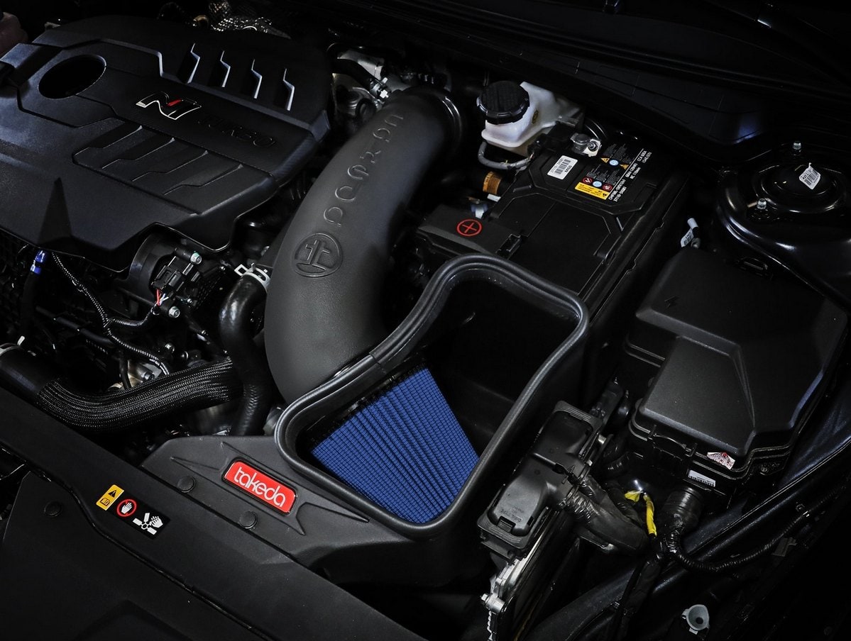 Система холодного впуска Takeda Stage-2, с фильтром Pro 5R для Hyundai Elantra N 2022–2026 L4-2.0L (t), AFE Power — фото 3