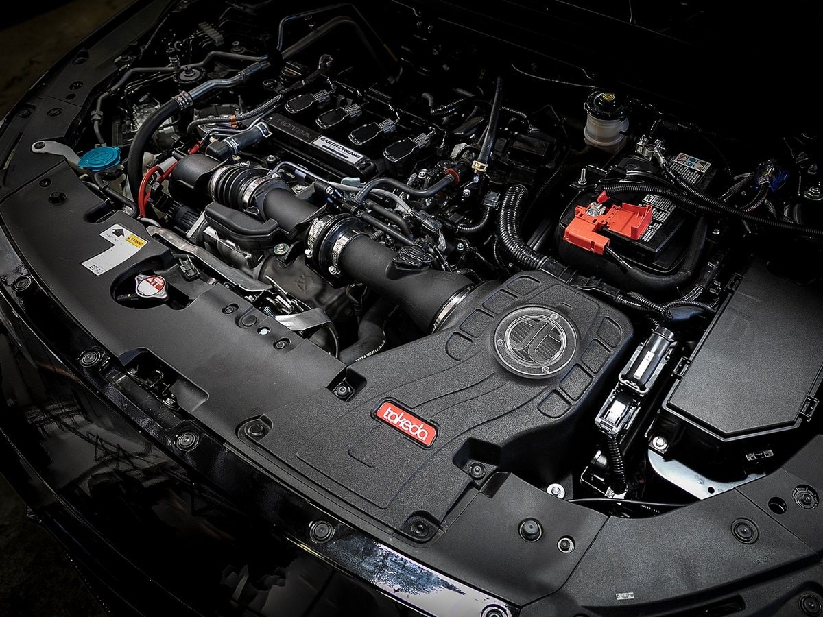 Система холодного впуска Takeda Momentum, с фильтром Pro DRY S для Honda Accord 2018–2022 L4-1.5L (t), AFE Power — фото 3