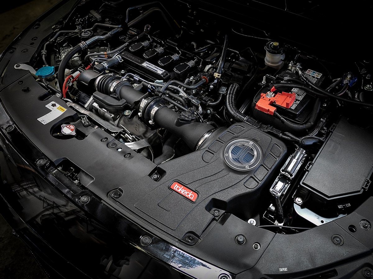 Система холодного впуска Takeda Momentum, с фильтром Pro 5R для Honda Accord 2018–2022 L4-1.5L (t), AFE Power — фото 3