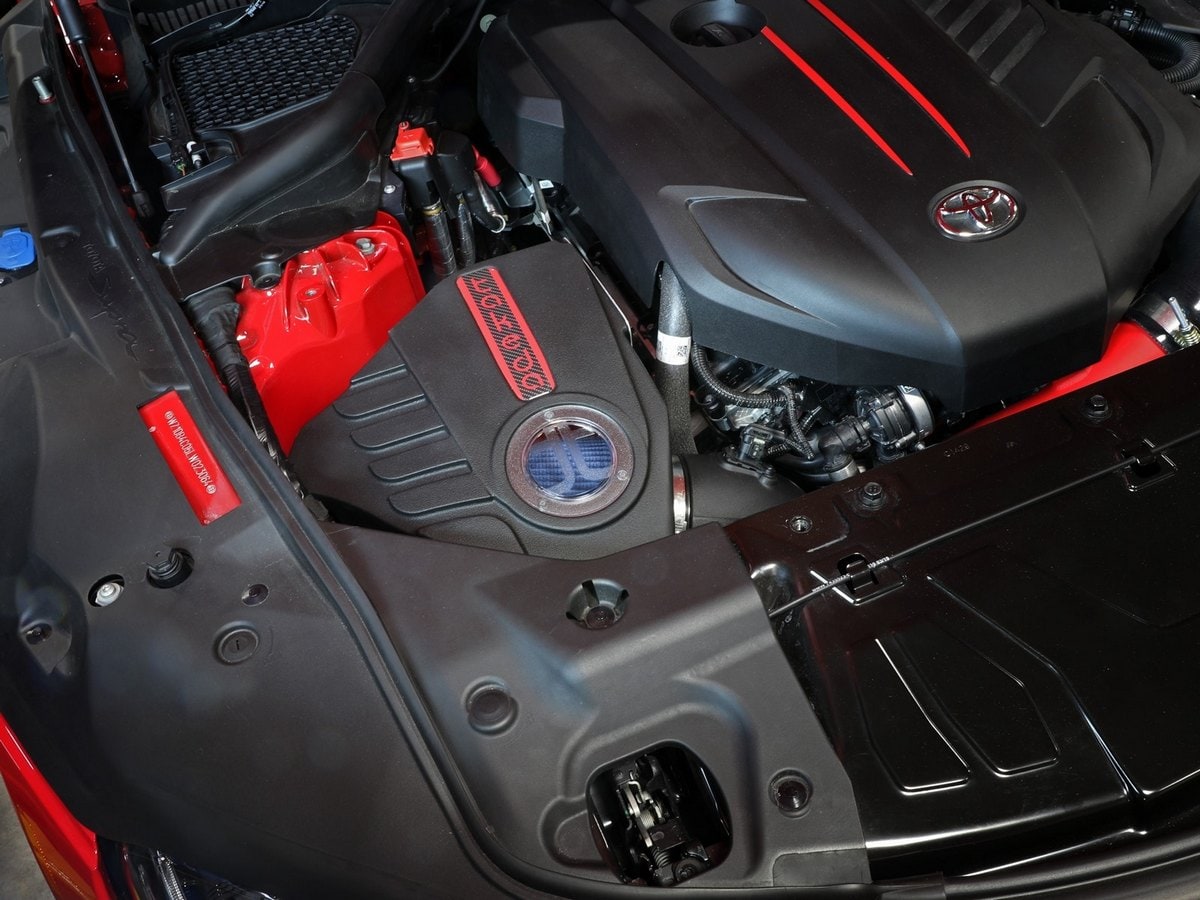 Система холодного впуска Takeda Momentum, с фильтром Pro 5R для Toyota GR Supra (A90) 2020 L6-3.0L (t) B58, AFE Power — фото 3