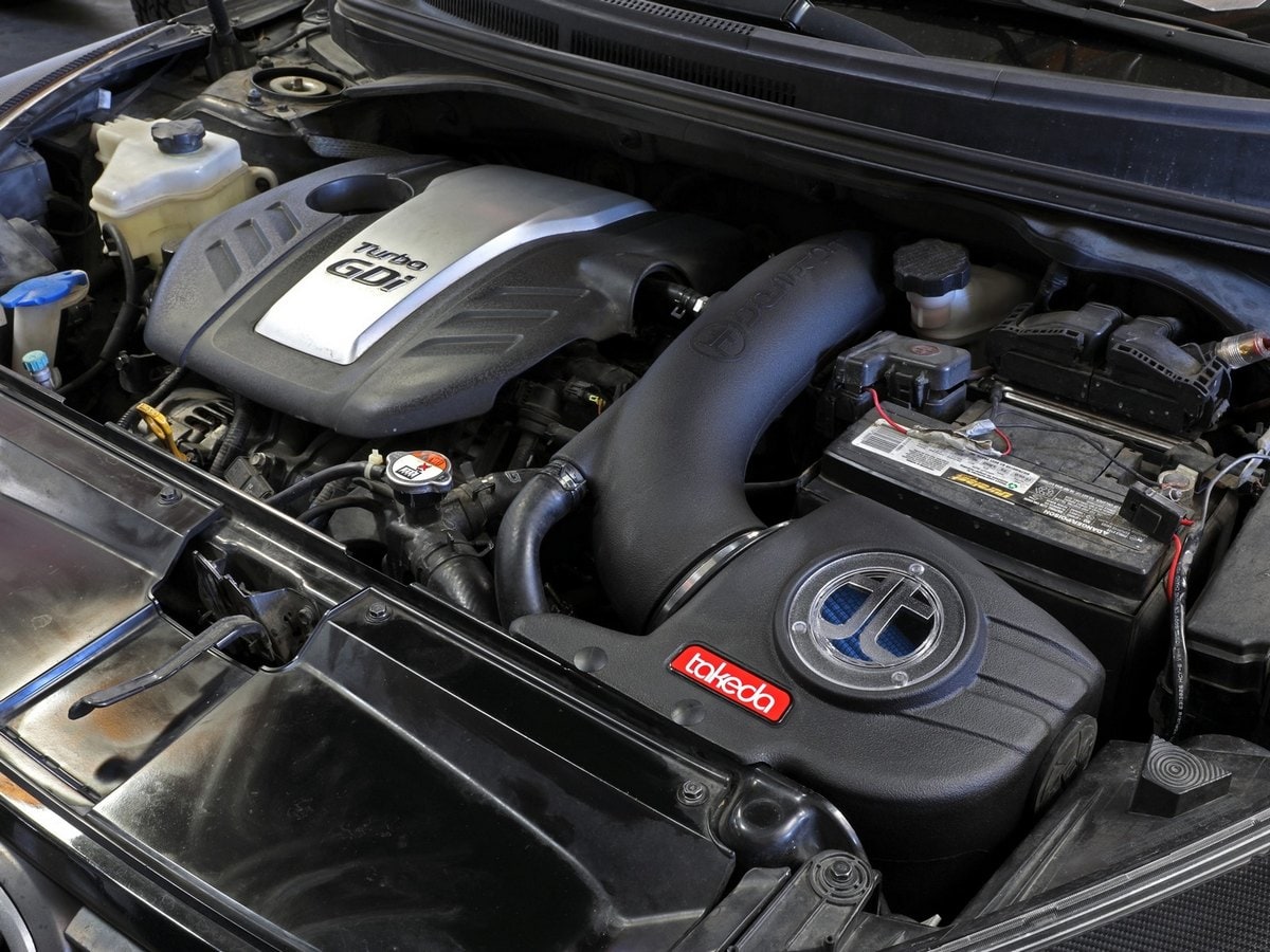 Система холодного впуска Takeda Momentum, с фильтром Pro 5R для Hyundai Veloster 2013–2017 L4-1.6L (t), AFE Power — фото 3