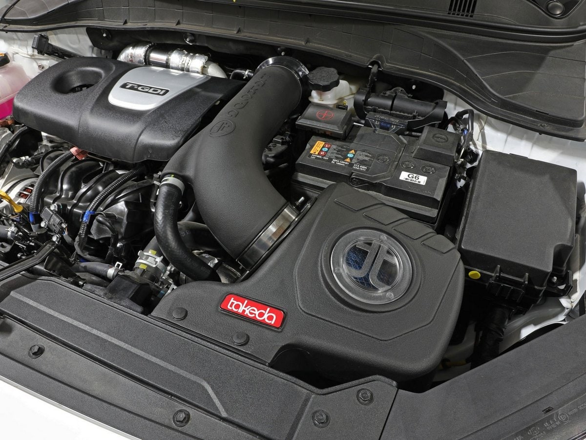 Система холодного впуска Takeda Momentum, с фильтром Pro 5R для Hyundai Kona 2018–2021 L4-1.6L (t), AFE Power — фото 3