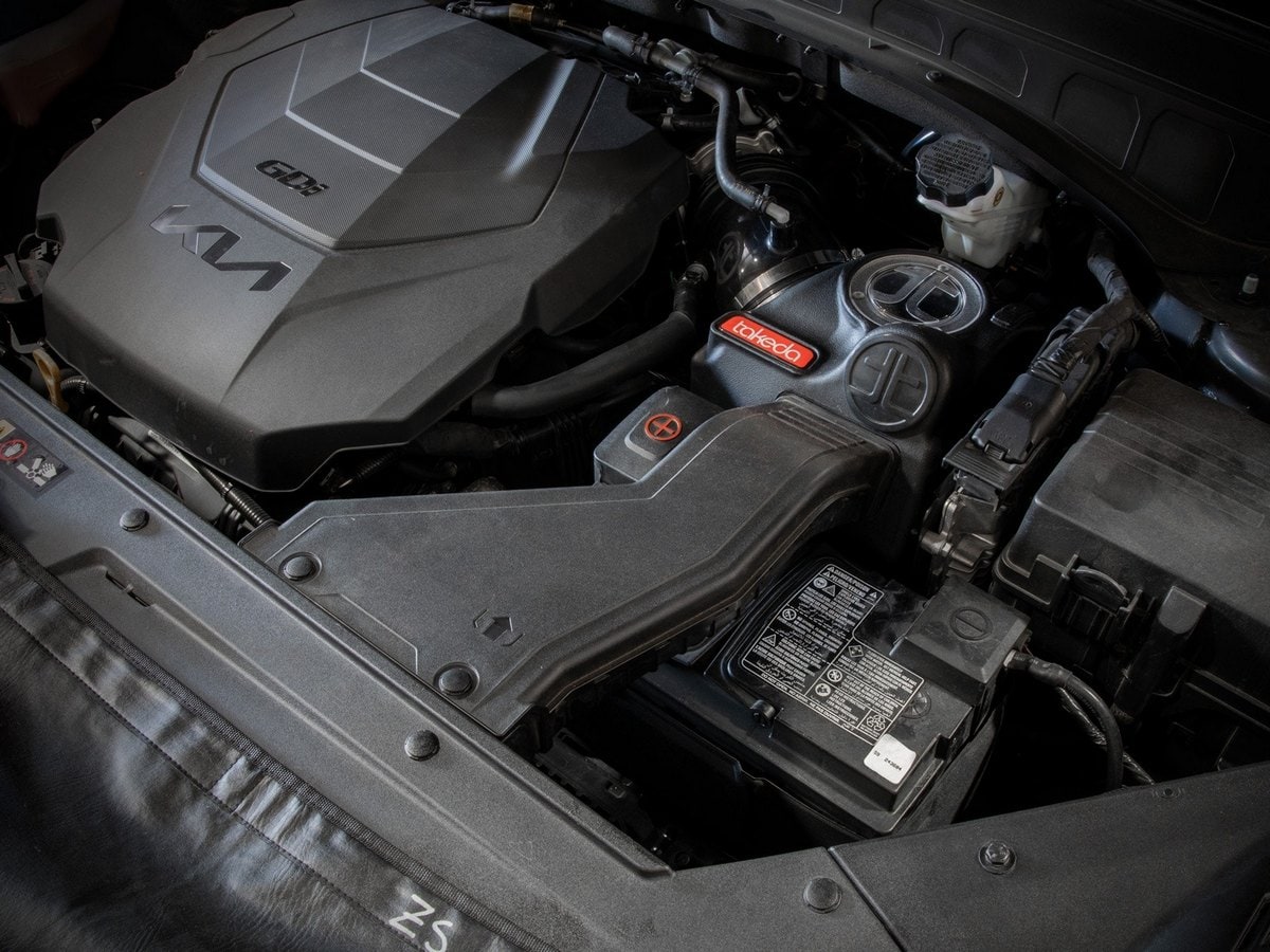 Система холодного впуска Takeda Momentum, с фильтром Pro 5R для Kia Telluride 2020–2025 V6-3.8L, AFE Power — фото 3