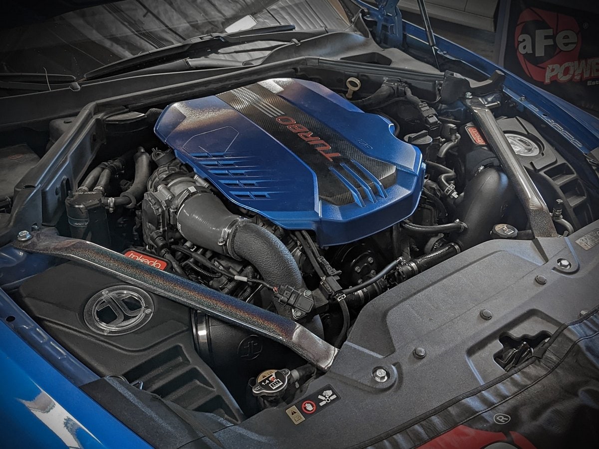Система холодного впуска Takeda Momentum, с фильтрами Pro DRY S для Kia Stinger/Genesis G70 2018–2026 V6-3.3L (tt), AFE Power — фото 3