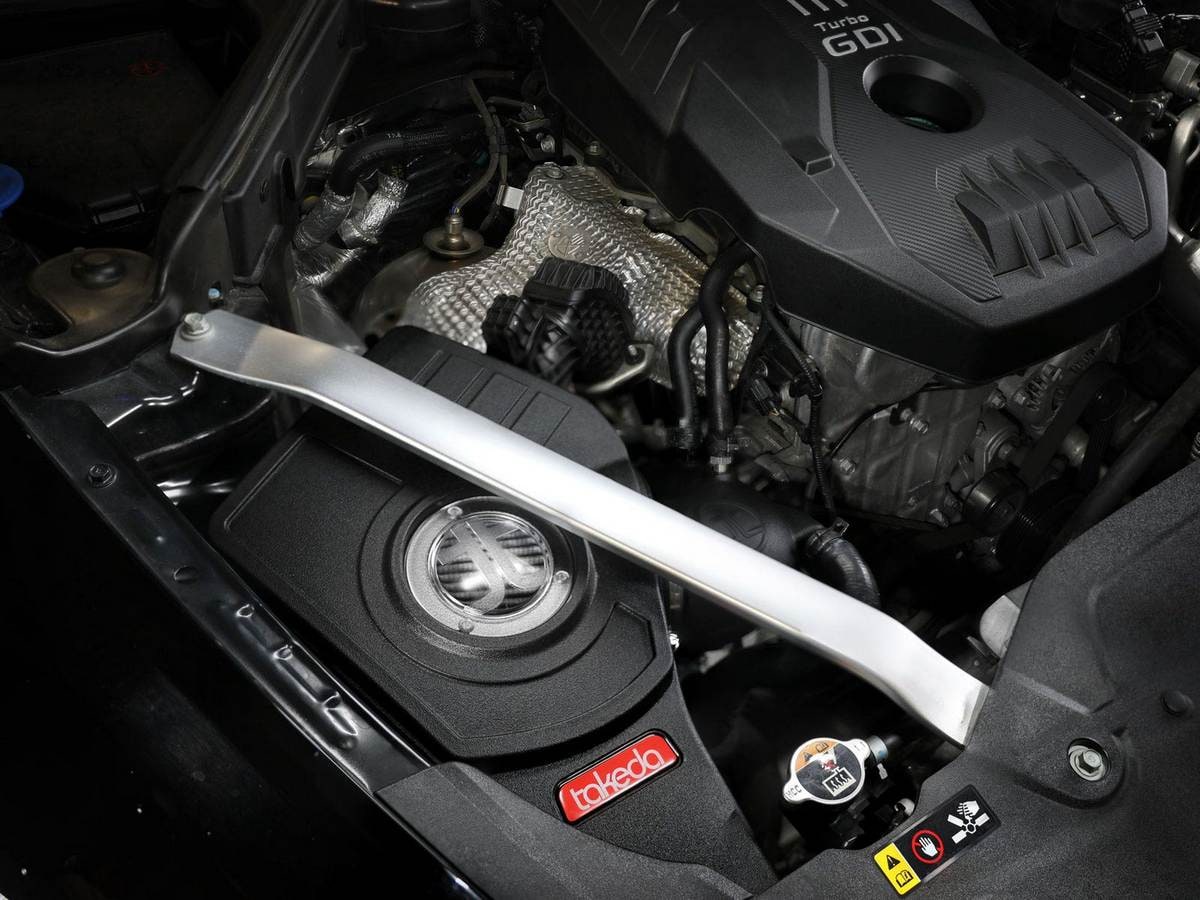 Система холодного впуска Takeda Momentum, с фильтром Pro DRY S для Kia Stinger 2018–2021 L4 2.0L (t), AFE Power — фото 2