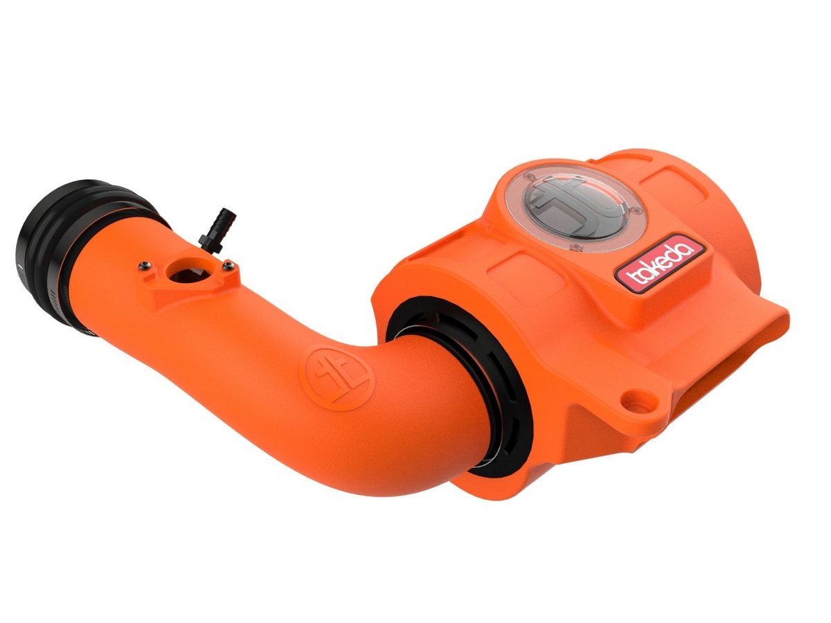 Система холодного впуска Takeda Momentum Orange Edition, с фильтром Black Pro 5R для Toyota GR86/ Subaru BRZ 2022–2026 H4-2.4L, AFE Power — фото 3