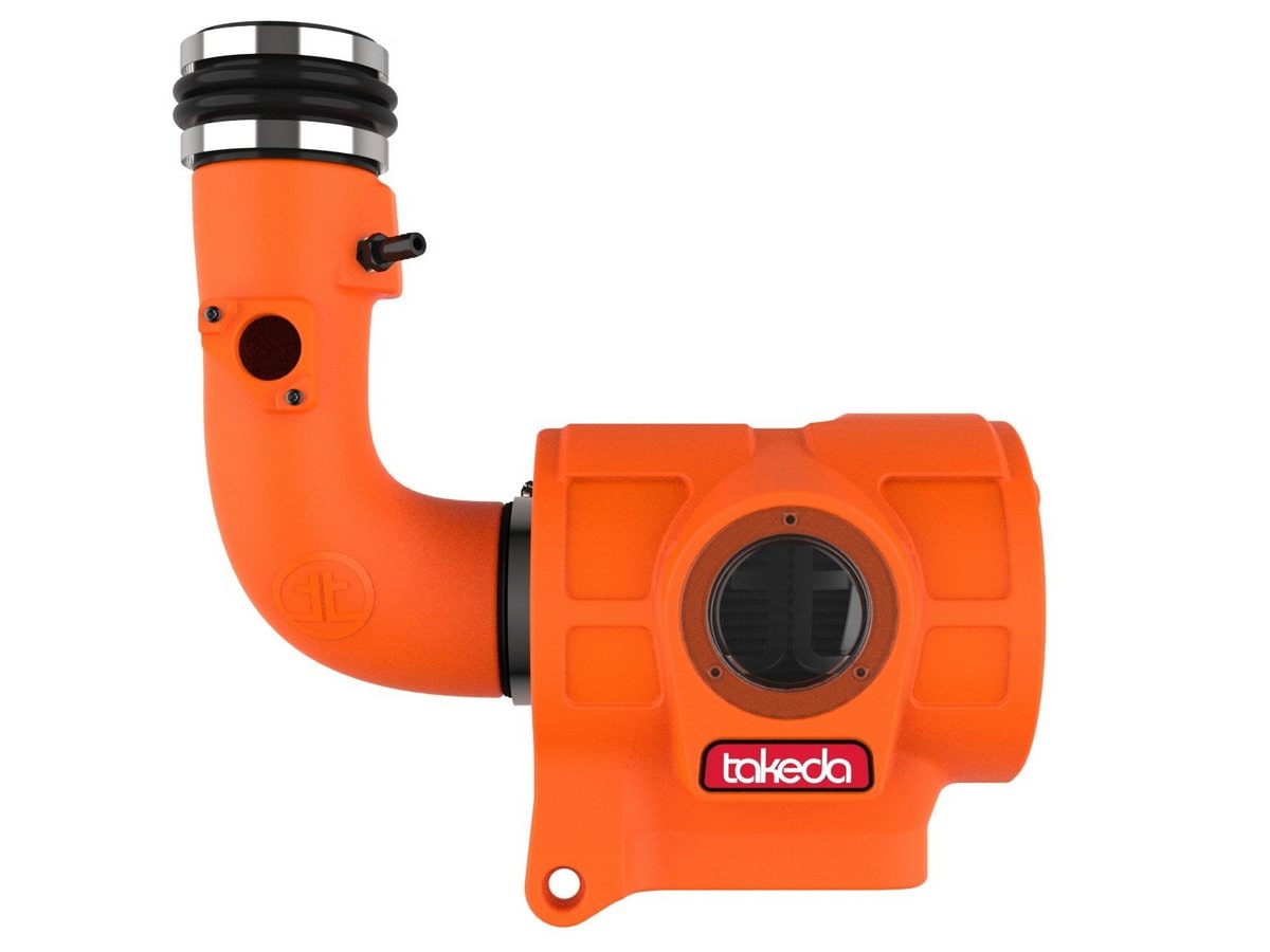 Система холодного впуска Takeda Momentum Orange Edition, с фильтром Black Pro 5R для Toyota GR86/ Subaru BRZ 2022–2026 H4-2.4L, AFE Power — фото 5