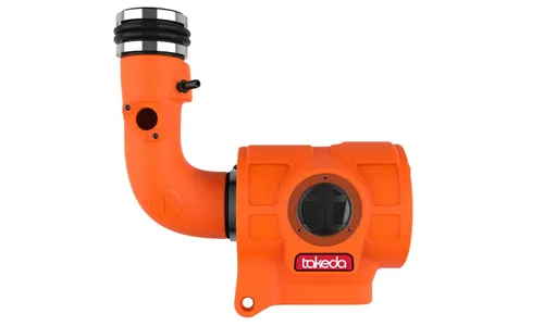 Система холодного впуска Takeda Momentum Orange Edition, с фильтром Black Pro 5R для Toyota GR86/ Subaru BRZ 2022–2026 H4-2.4L, AFE Power — фото 5
