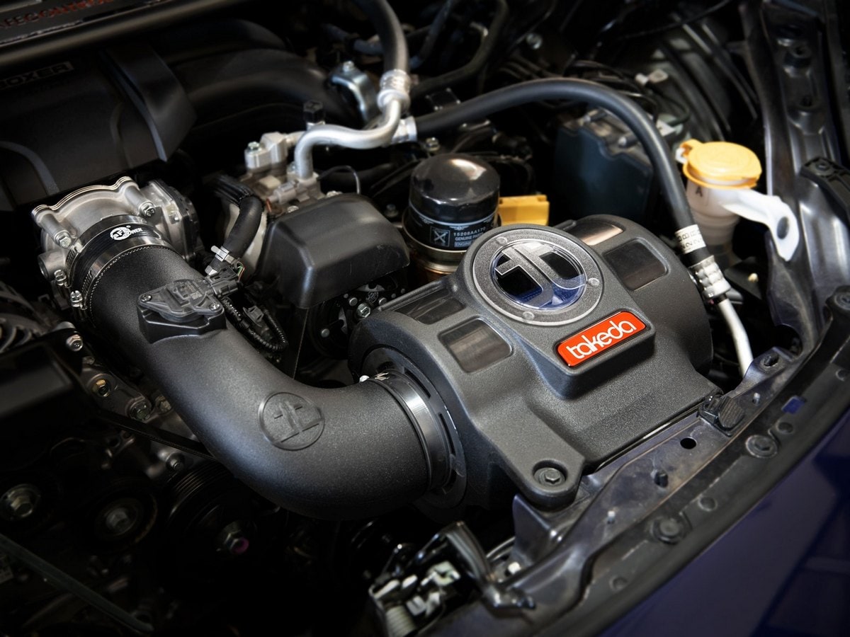 Система холодного впуска Takeda Momentum, с фильтром Pro 5R для Toyota GR86/ Subaru BRZ 2022–2026 H4-2.4L, AFE Power — фото 4