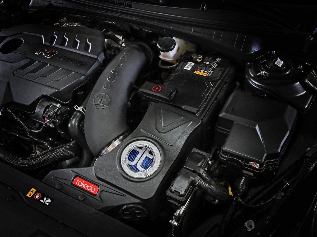 Система холодного впуска Takeda Momentum, с фильтром Pro 5R для Hyundai Elantra N 2022–2026 L4-2.0L (t), AFE Power — фото 3