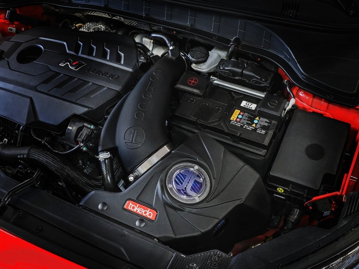 Система холодного впуска Takeda Momentum, с фильтром Pro 5R для Hyundai Kona N 2022–2023 L4-2.0L (t), AFE Power — фото 3