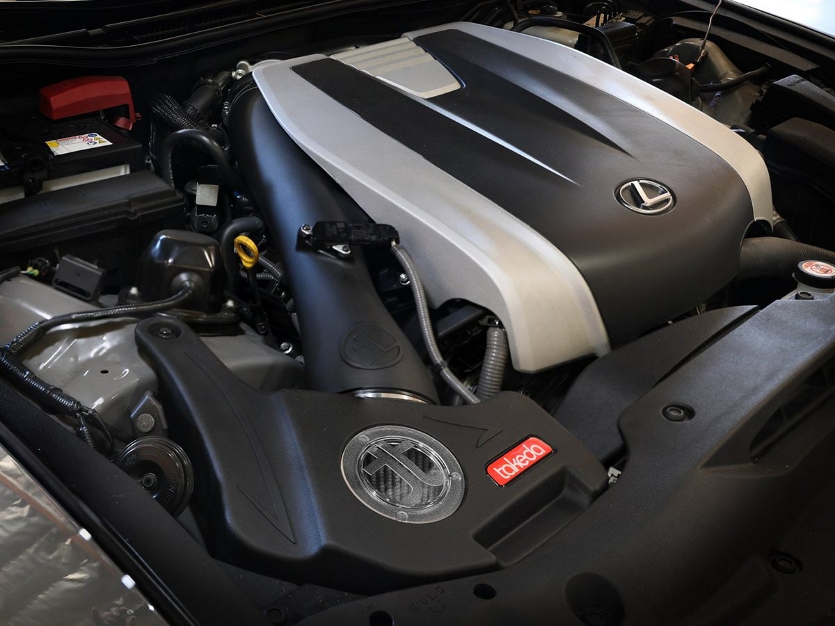 Система холодного впуска Takeda Momentum, с фильтром Pro DRY S для Lexus IS350 2021–2026 V6-3.5L, AFE Power — фото 3