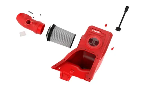 Система холодного впуска Takeda Momentum Red Edition, с фильтром Pro DRY S для Honda Civic Type R 2023–2026/ Acura Integra Type S 2024–2026 L4-2.0L (t), AFE Power — фото 2