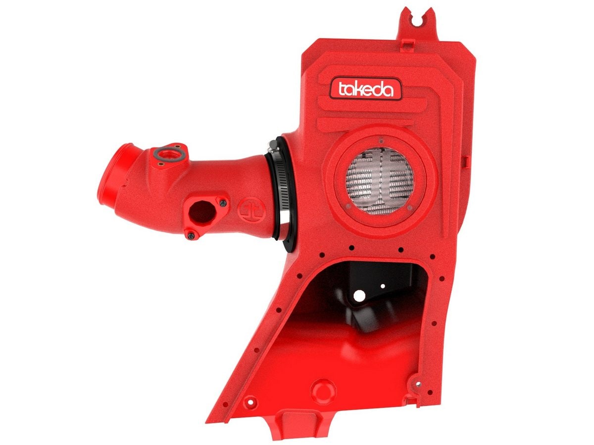 Система холодного впуска Takeda Momentum Red Edition, с фильтром Pro DRY S для Honda Civic Type R 2023–2026/ Acura Integra Type S 2024–2026 L4-2.0L (t), AFE Power — фото 6