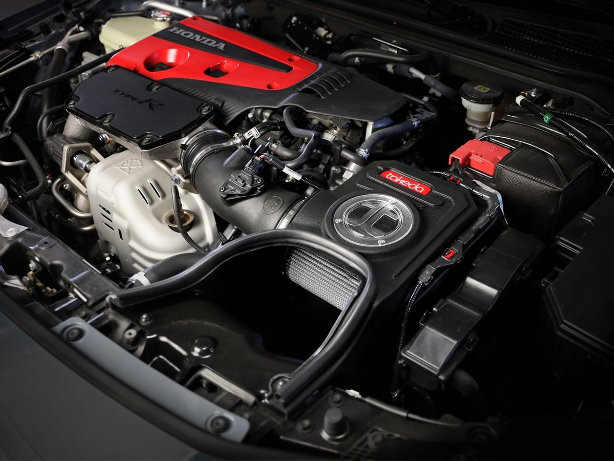 Система холодного впуска Takeda Momentum, с фильтром Pro DRY S для Honda Civic Type R 2023–2026/ Acura Integra Type S 2024–2026 L4-2.0L (t), AFE Power — фото 3
