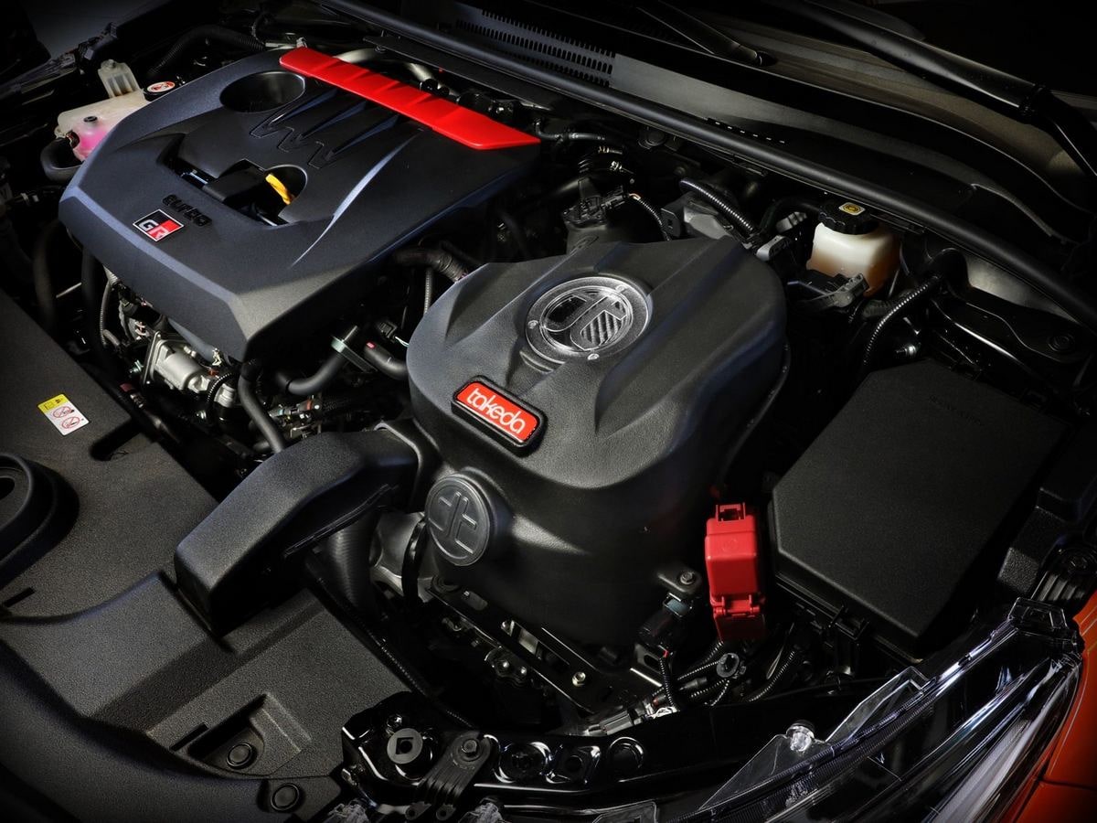 Система холодного впуска Takeda Momentum, с фильтром Pro DRY S для Toyota GR Corolla 2023–2026 L3-1.6L (t), AFE Power — фото 3