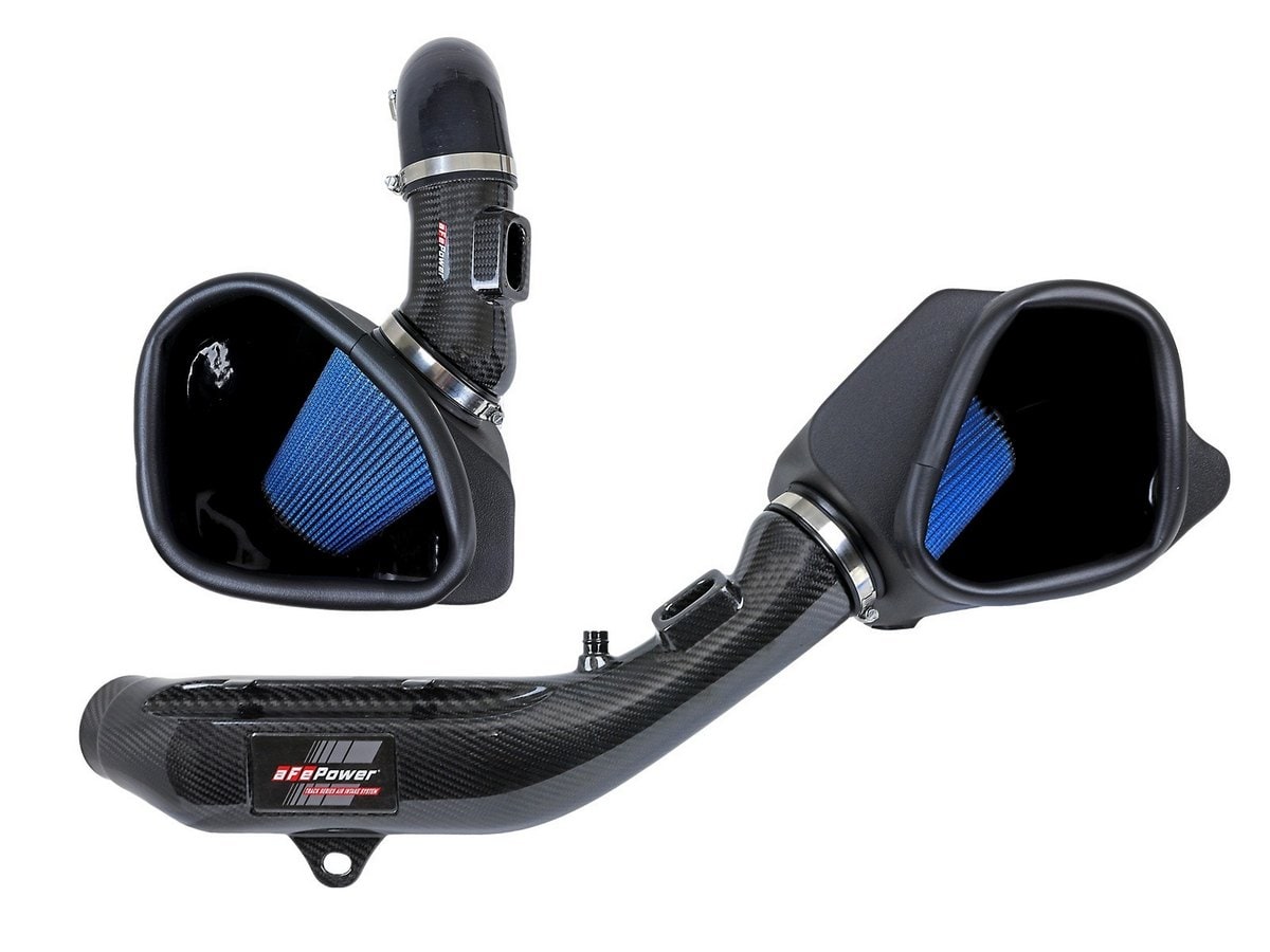 Система холодного впуска Track Series из углепластика, с фильтрами Pro 5R для BMW M2 Competition (F87) 2019–2021/M3/M4 (F80/82/83) 2015–2020 L6-3.0L (tt) S55, AFE Power — фото 6