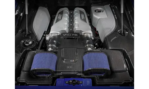 Система холодного впуска Track Series из углепластика, с фильтром Pro 5R для Audi R8 2014–2023 V10-5.2L (A/T), AFE Power — фото 3