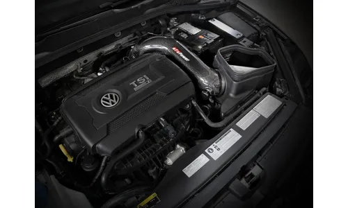 Система холодного впуска Track Series из углепластика, с фильтром Pro DRY S для Volkswagen Golf R 2015–2019 L4-2.0L (t), AFE Power — фото 2